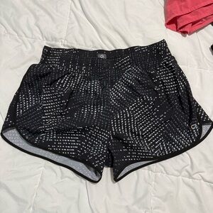 GAPFit Black and White Athletic Shorts